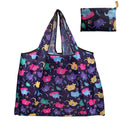 Nylon Foldable Recycle Shopping BagEco Friendly Ladies Reusable Shopping Tote Bag Floral Fruit Vegetable Grocery Pocket