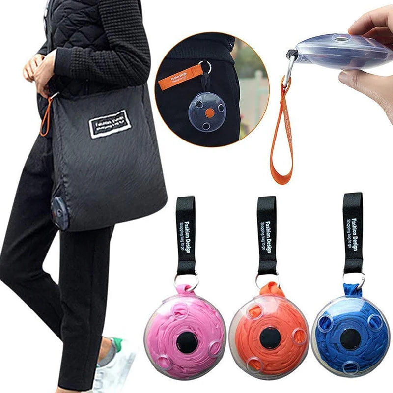 Foldable Retractable Supermarket Shopping Storage Bag rotating storage bag Environmentally Friendly and Reusable shopping bag