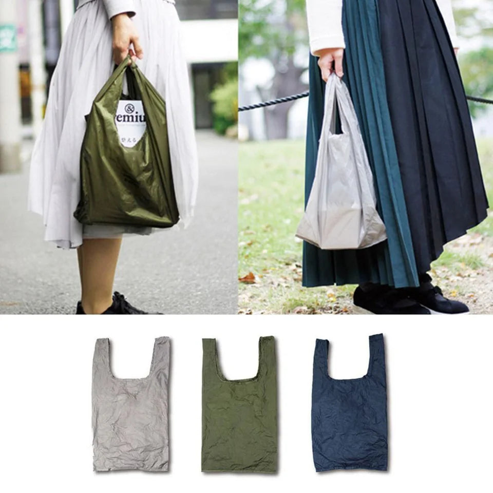 1pc Folding Shopping Bag Waterproof Ultra-light Reusable Eco-friendly Shopping Bag Storage Bags